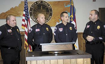 Shelby Police Department Promotes Officers