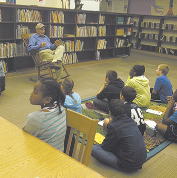 WWII Veteran Visits Students at Jefferson Elementary