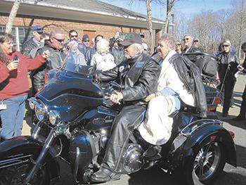 Bikers join to grant wish