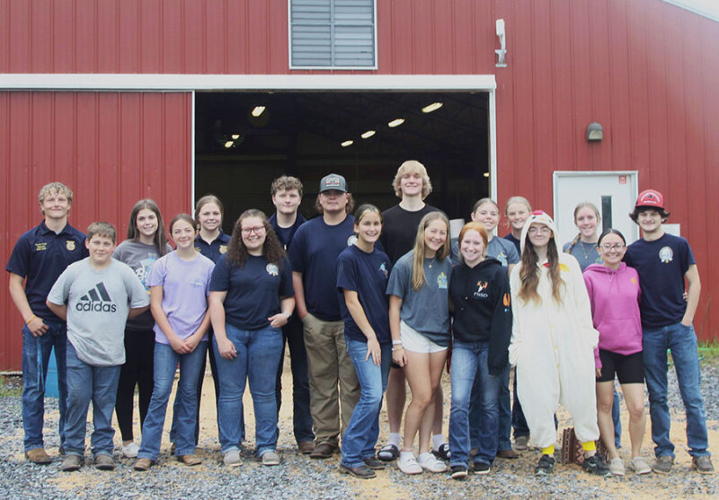 Members of the Burns High School Future Farmers of America pose for a photo at their Farm Day on Saturday, May 4th.    