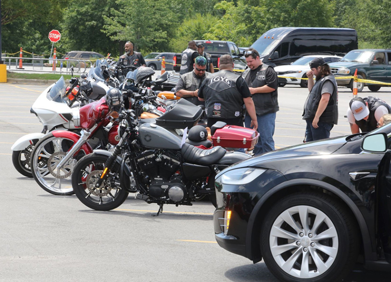 Several motorcycles could be seen at the First Annual CMN Car and Bike Show on July 9th, 2022.