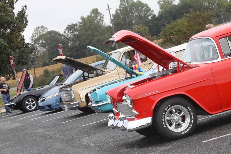 Some of the Cars in the Car Show at the Crest Middle School Car Show & Craft Fair