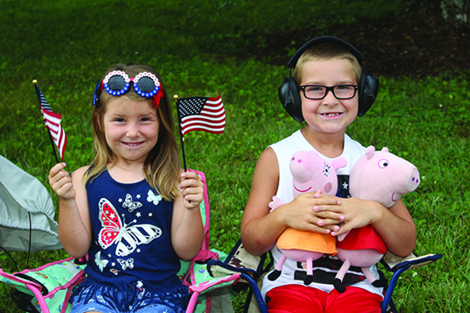 Kalli and Kane Wilson at the Lattimore July 4th Parade 