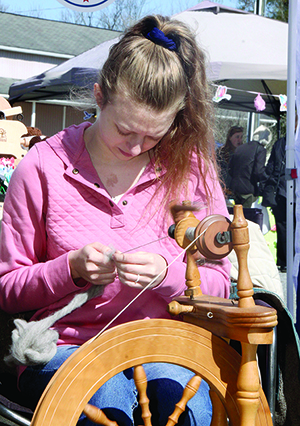 Mikayla Sumon, with J and E Homestead Farm at the Lattimore Spring Craft Fair