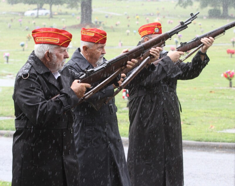 Rifle Salute performed by the NC Foothills Detachment Marine corp League no.1164 