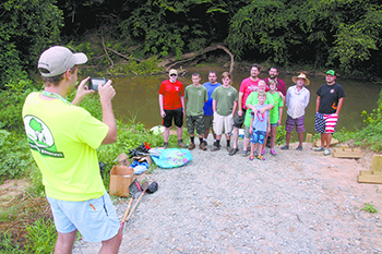 Volunteers clean up First Broad River