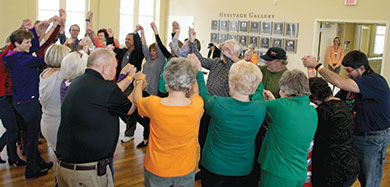 Large Group at Spring Square Dance