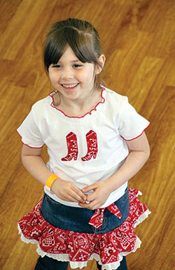 Gracie Fogleman Learns To Square Dance