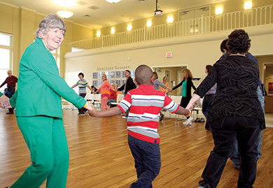 Visitors Enjoy Spring Square Dance at Earl Scruggs Center